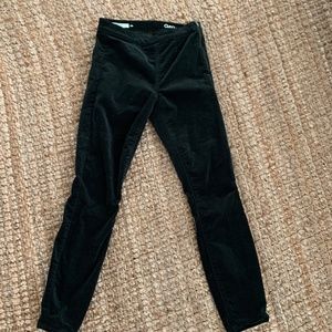 Gap Green Velvet Pants